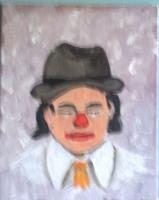 Characters Clowns - Crying Clown - Acrylic On Canvas